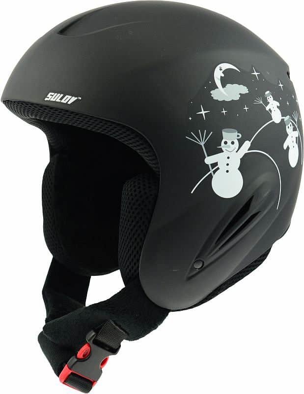 Černá dětská lyžařská helma Sulov