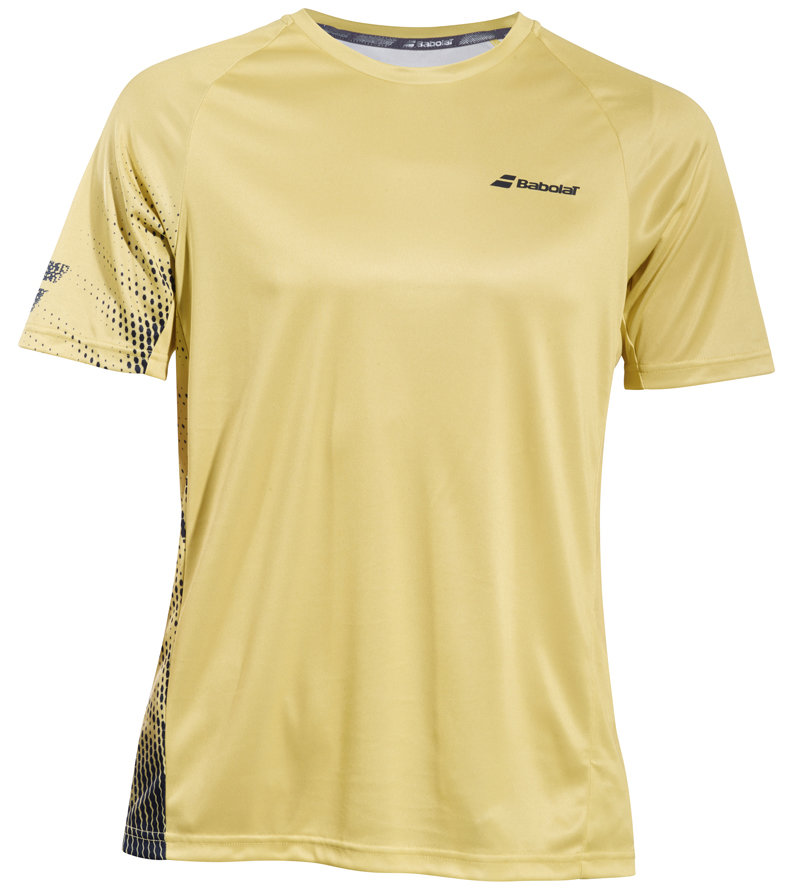 Žluté pánské tričko s krátkým rukávem Babolat - velikost M