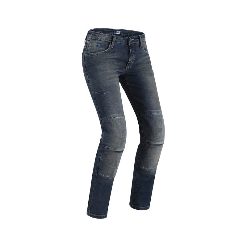 Modré dámské motorkářské kalhoty Florida, PMJ Promo Jeans