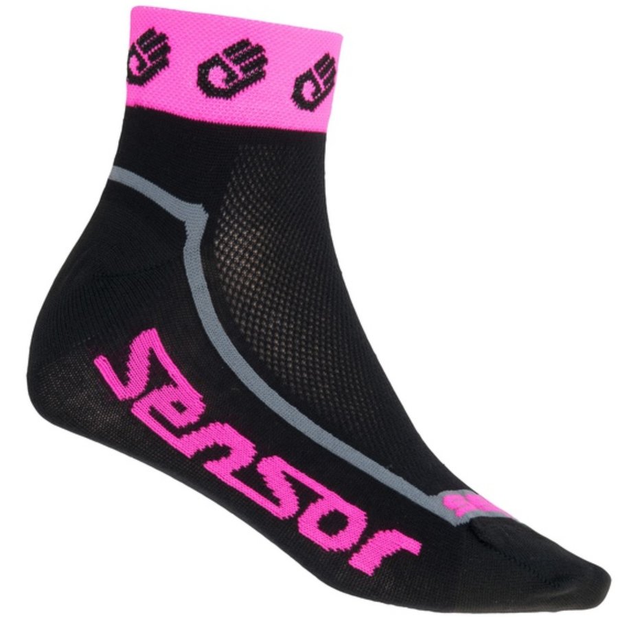 Růžové pánské ponožky Race Lite, Sensor - velikost 35-38 EU