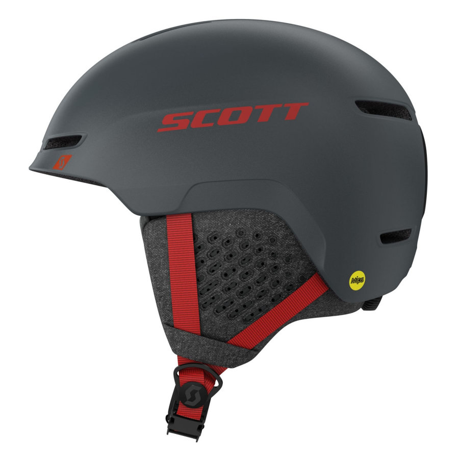 Červeno-šedá dětská lyžařská helma Scott - velikost 59-61 cm