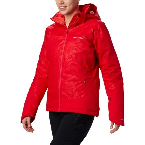 Červená zimní dámská bunda Columbia - velikost L