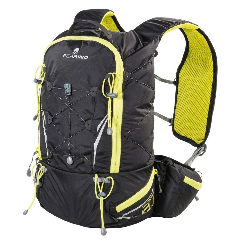 Černo-žlutý běžecký batoh X-Track, Ferrino - objem 20 l