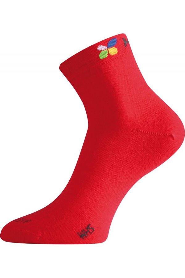 Červené pánské trekové ponožky Lasting - velikost 34-37 EU