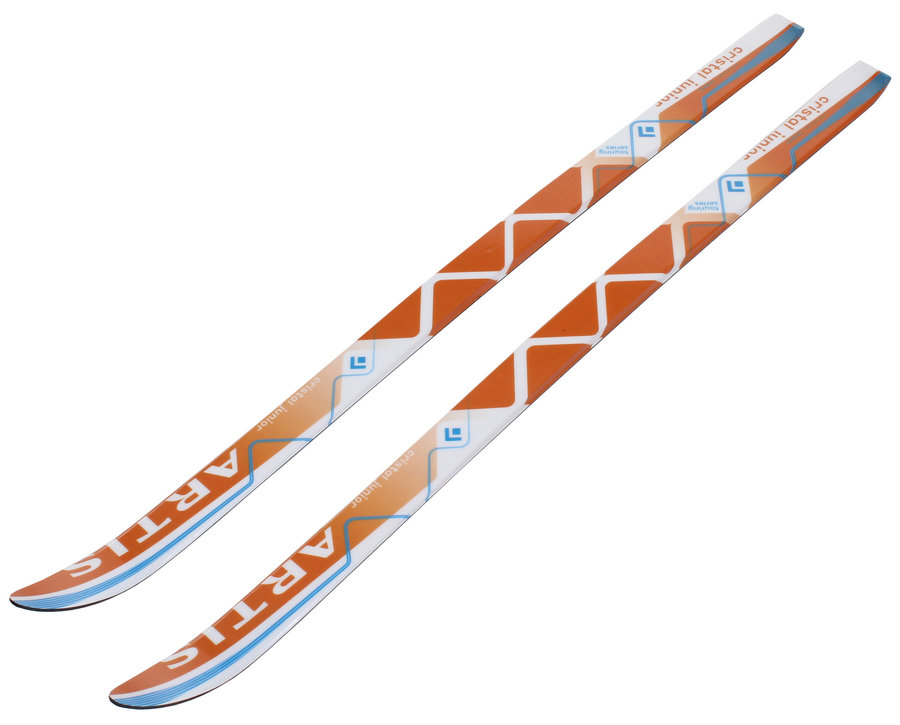 Bílo-oranžové dětské běžky Artis - délka 100 cm
