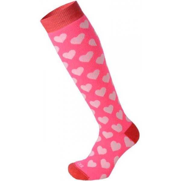 Růžové lyžařské ponožky Mico - velikost S