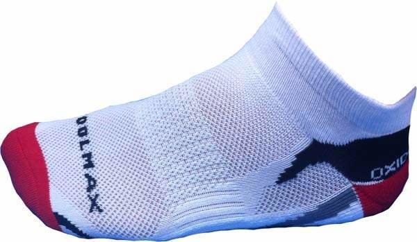 Bílé kotníkové dámské běžecké ponožky Oxide - velikost 35-38 EU
