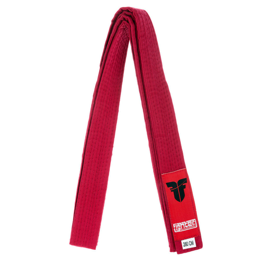 Červený judo pásek Fighter - délka 260 cm