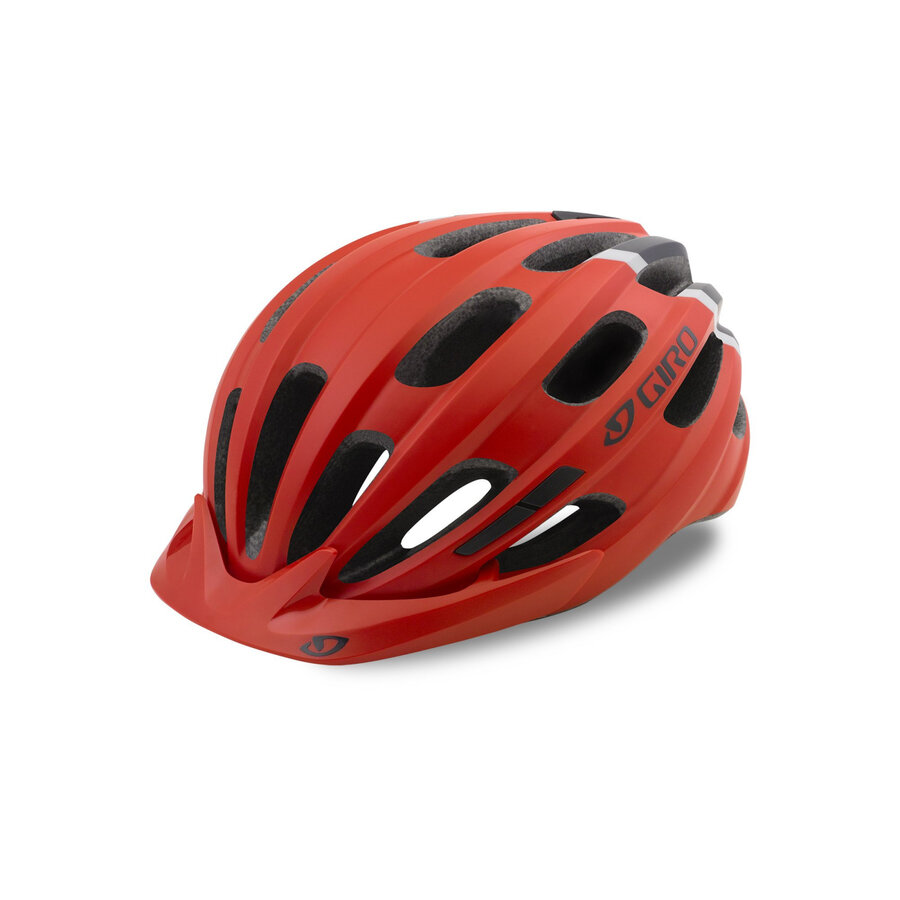Červená dětská cyklistická helma Giro - velikost 50-57 cm