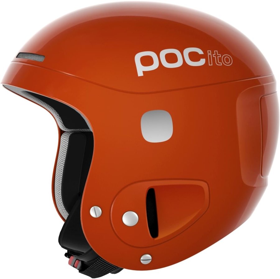 Oranžová dětská lyžařská helma POC