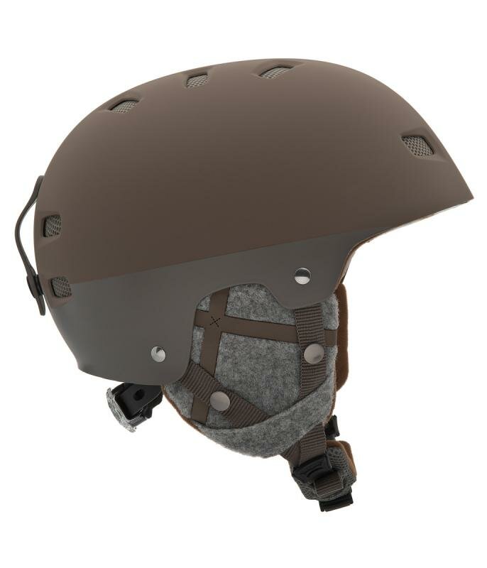 Hnědá lyžařská helma Alpina - velikost 55-58 cm