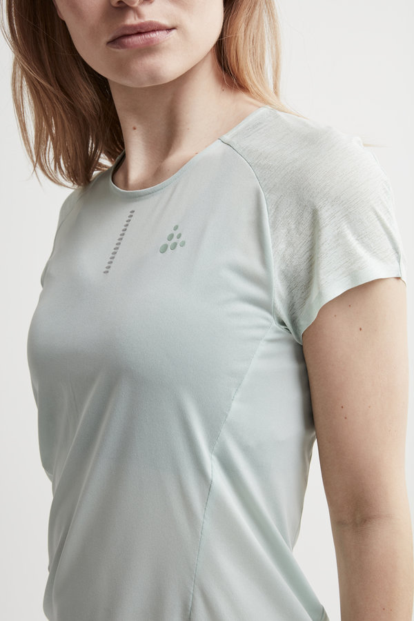 Zelené dámské tričko s krátkým rukávem Craft - velikost S