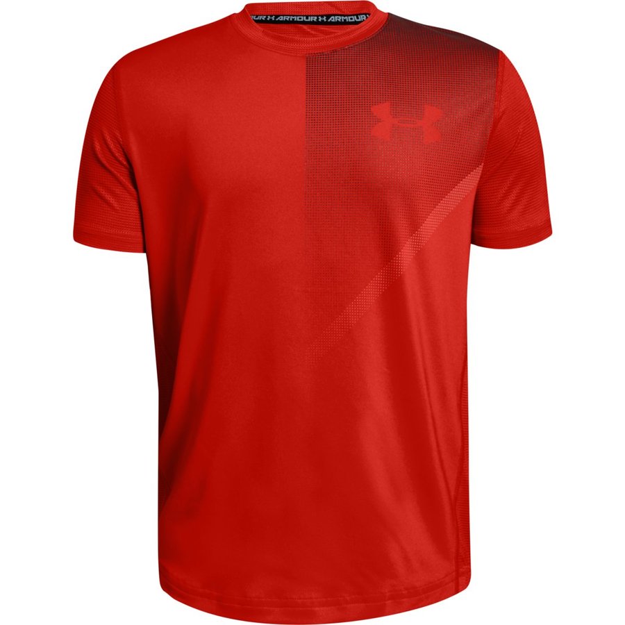Červené chlapecké tričko s krátkým rukávem Under Armour - velikost S
