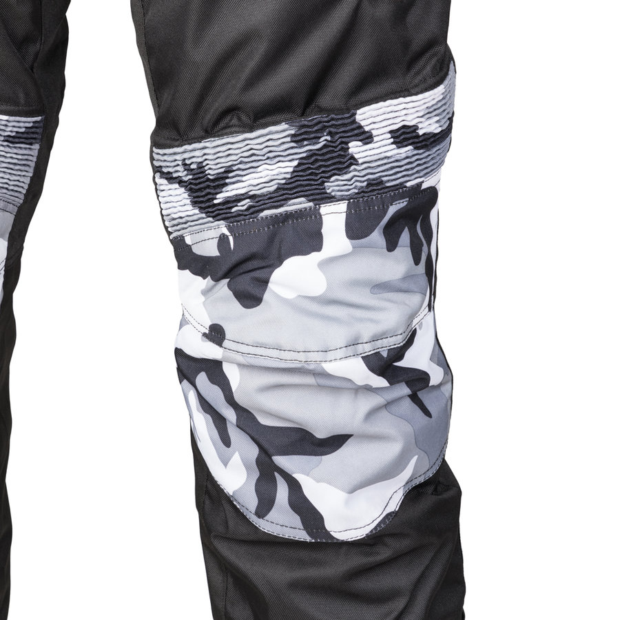 Černé pánské motorkářské kalhoty Kaamuf, W-TEC