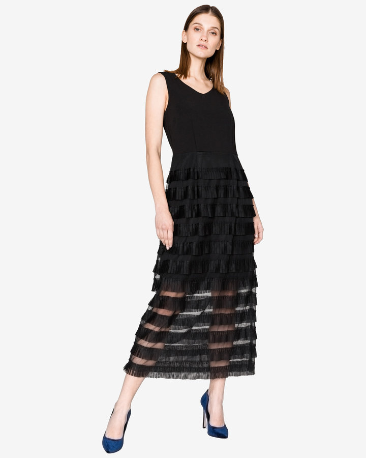 Černé dámské šaty Silvian Heach - velikost XS