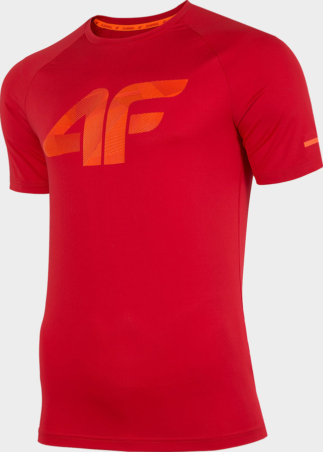 Červené pánské funkční tričko s krátkým rukávem 4F - velikost XXL