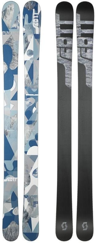 Modré lyže bez vázání Scott - délka 189 cm