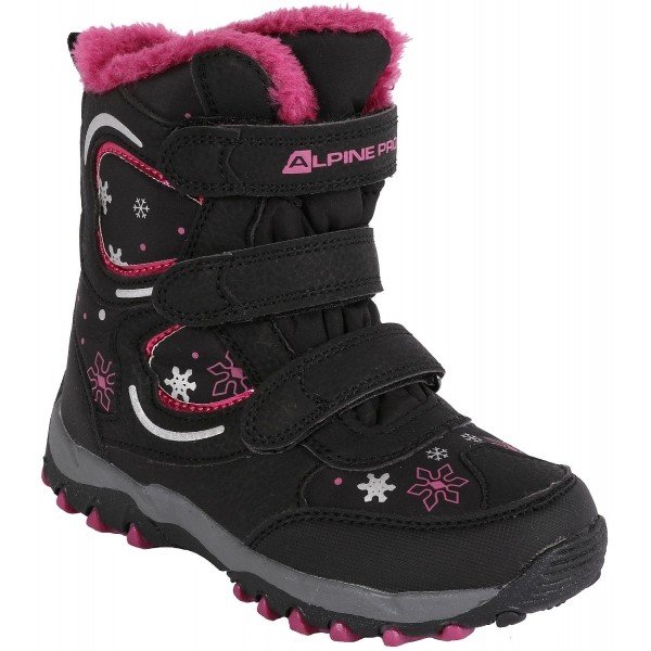 Černé chlapecké zimní boty Alpine Pro - velikost 35 EU