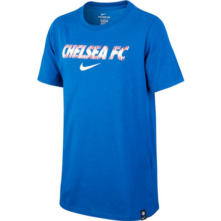 Modré dětské tričko s krátkým rukávem "Chelsea FC", Nike - velikost L