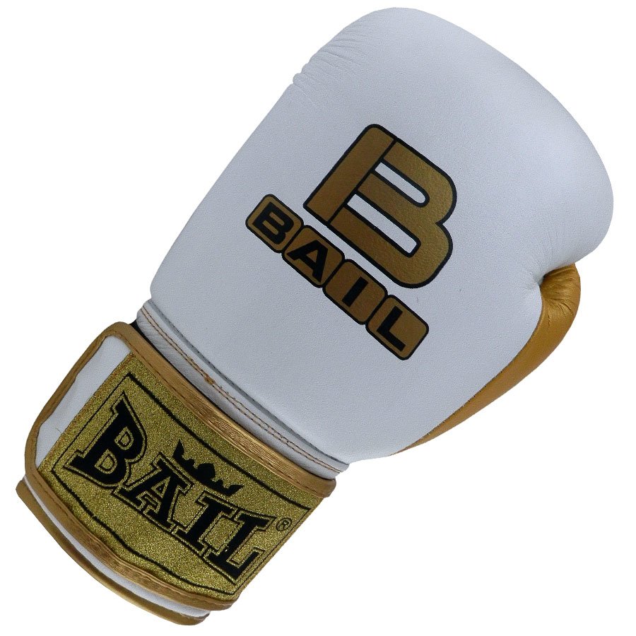 Bílo-zlaté boxerské rukavice Bail