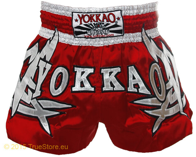 Červené thaiboxerské trenky Yokkao - velikost L