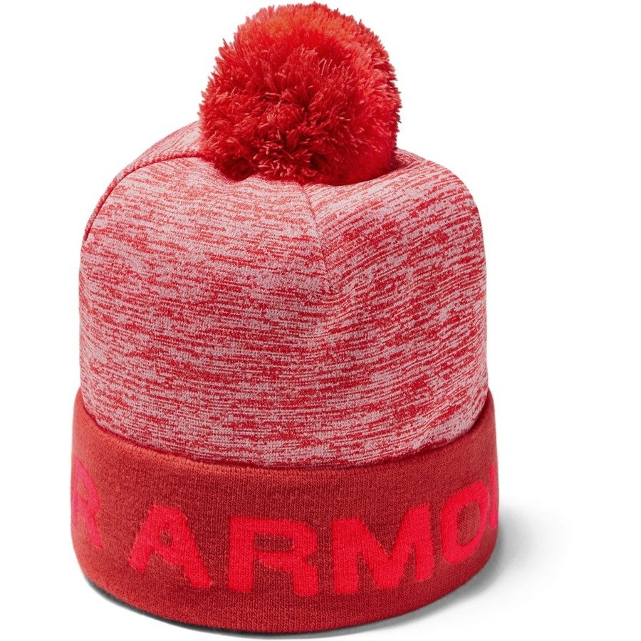 Červená chlapecká zimní čepice Under Armour