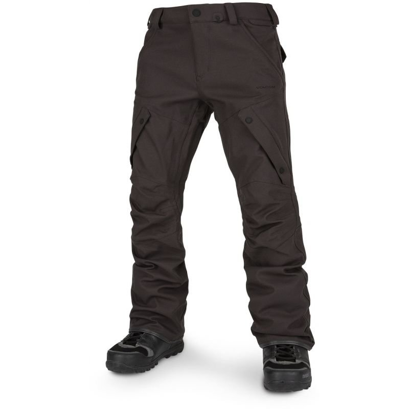 Hnědé pánské snowboardové kalhoty Volcom - velikost XL