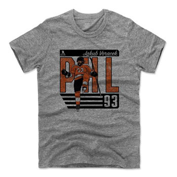 Šedé pánské tričko s krátkým rukávem "Philadelphia Flyers", 500 LEVEL - velikost XL