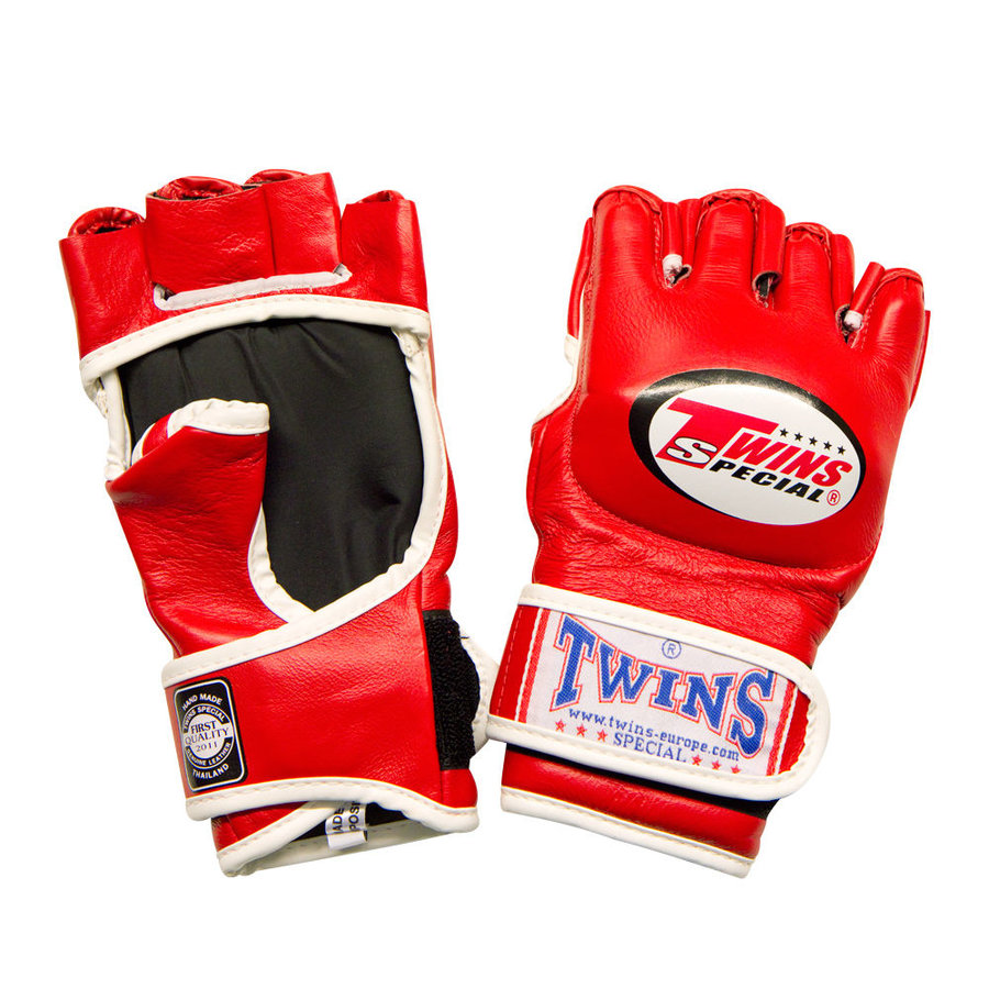 Červené MMA rukavice Twins - velikost M