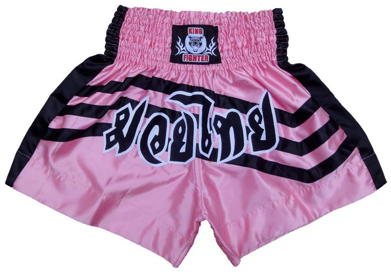 Růžové thaiboxerské trenky King fighter - velikost L