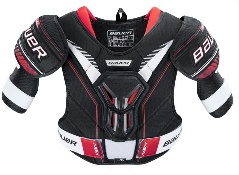 Černý hokejový chránič ramen - senior Bauer - velikost L