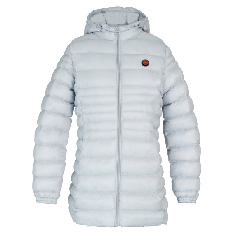 Bílá zimní dámská bunda s kapucí Glovii - velikost L