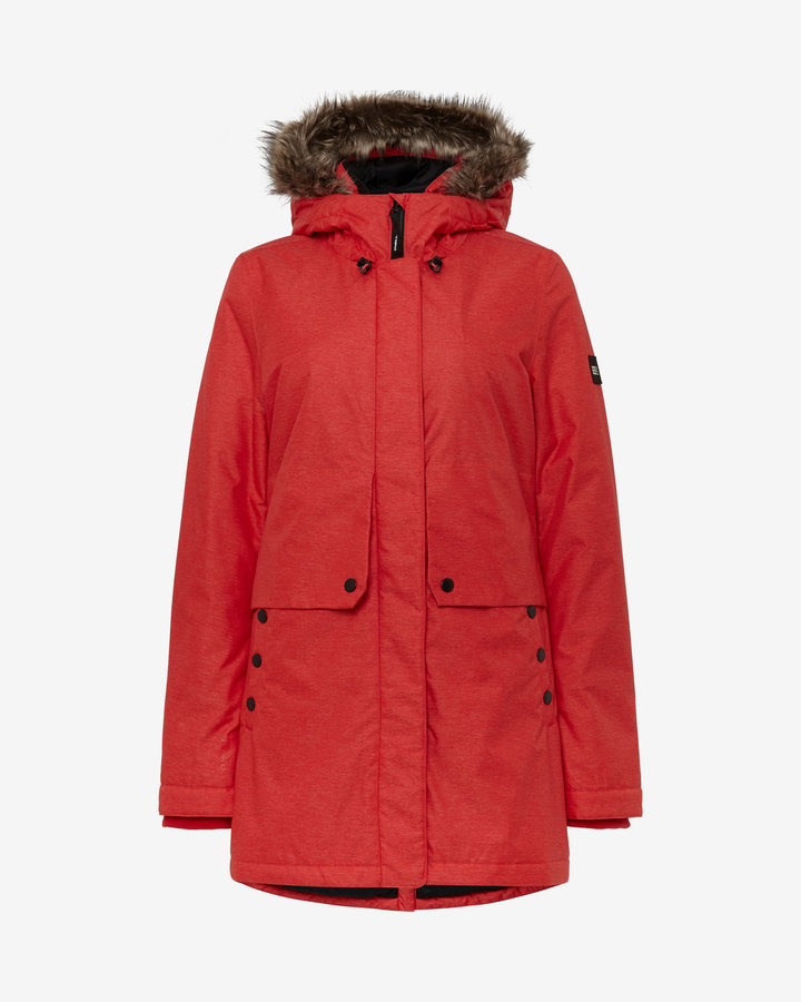 Červená zimní dámská bunda O'Neill - velikost XS
