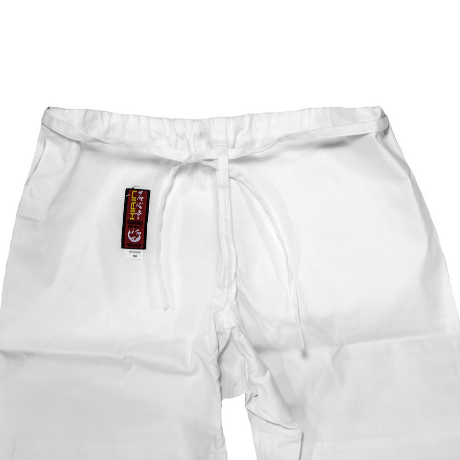 Bílé kalhoty na judo Hayashi - velikost 180