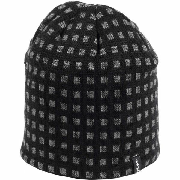 Černo-šedá dámská zimní čepice Finmark - univerzální velikost