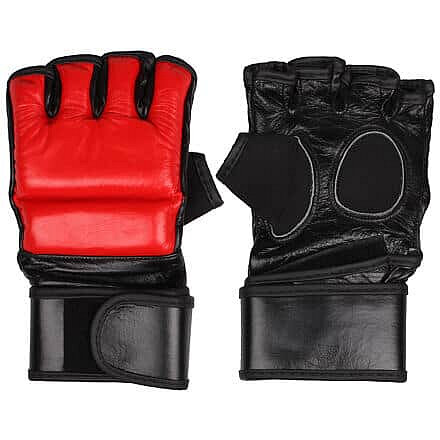 Černo-červené MMA rukavice Merco - velikost S