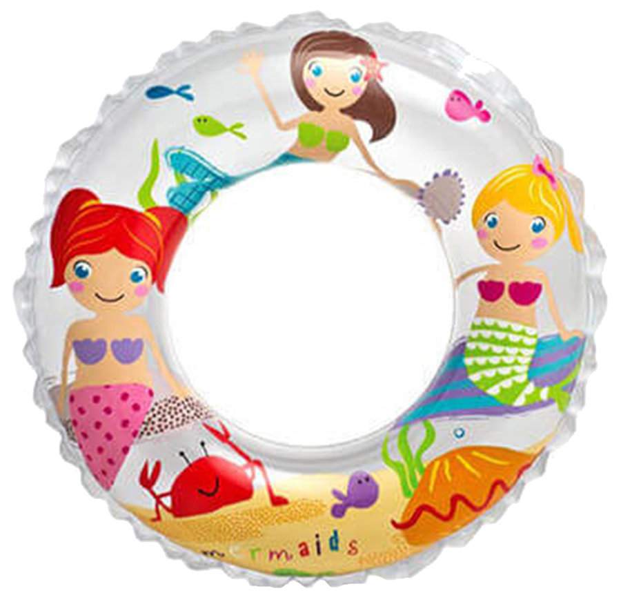 Různobarevný dětský nafukovací kruh INTEX