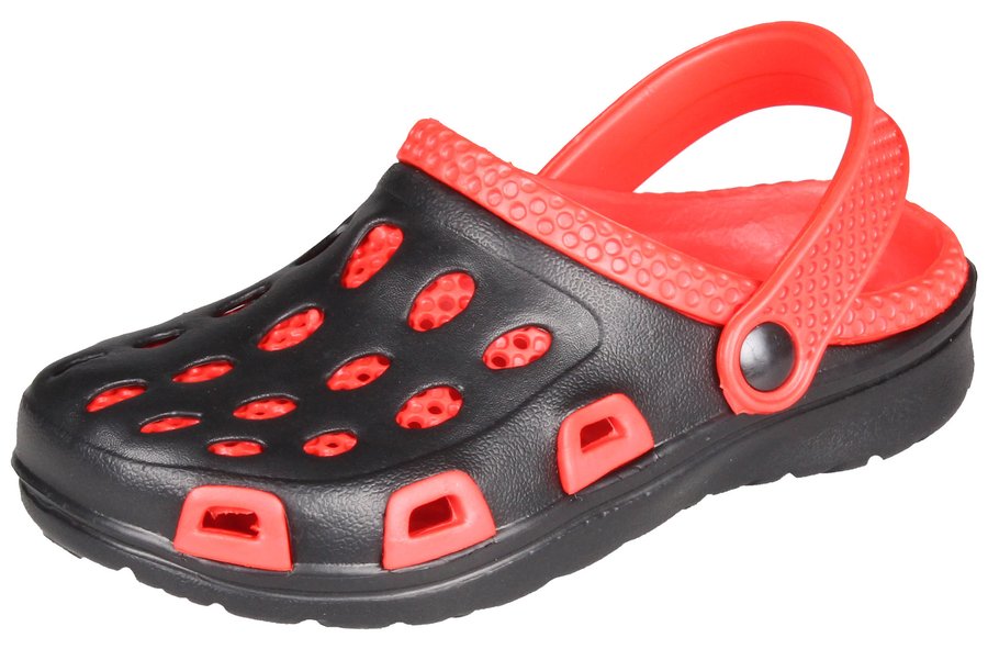 Černo-červené dětské pantofle Aqua-Speed - velikost 30 EU