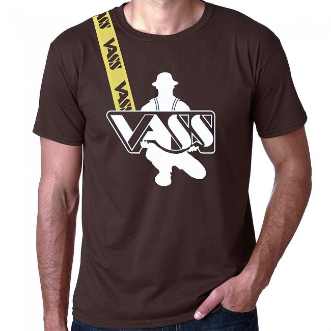 Rybářské tričko - VASS Tričko s krátkým rukávem hnědé Velikost: M