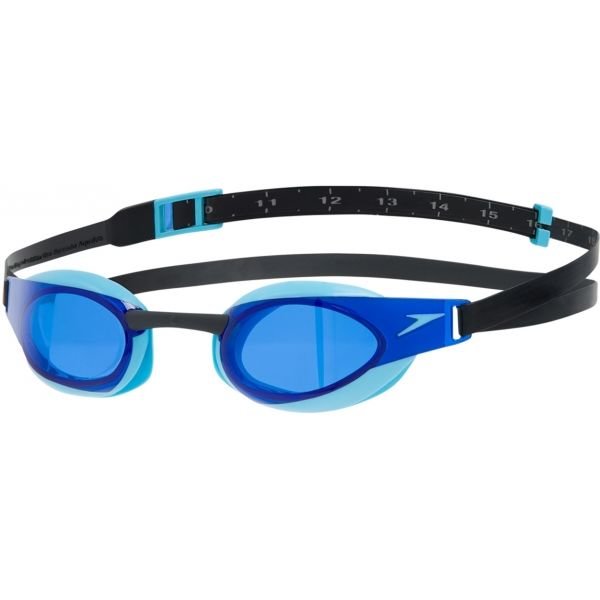 Černo-modré závodní plavecké brýle Speedo