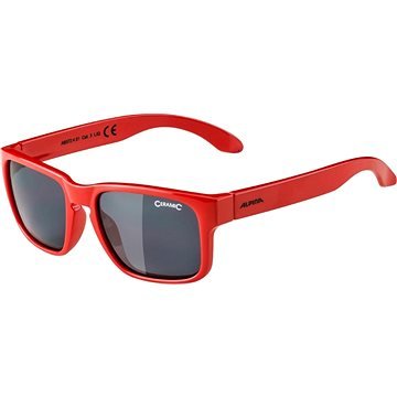Červené cyklistické brýle Alpina