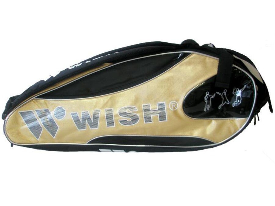 Černo-zlatá tenisová taška 029, Wish
