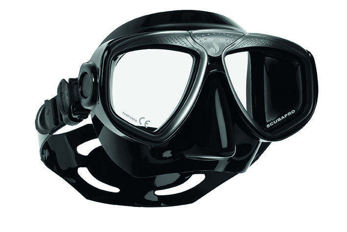 Potápěčská maska - Maska potápěčská Zoom Evo Scubapro - černo/stříbrná - černá