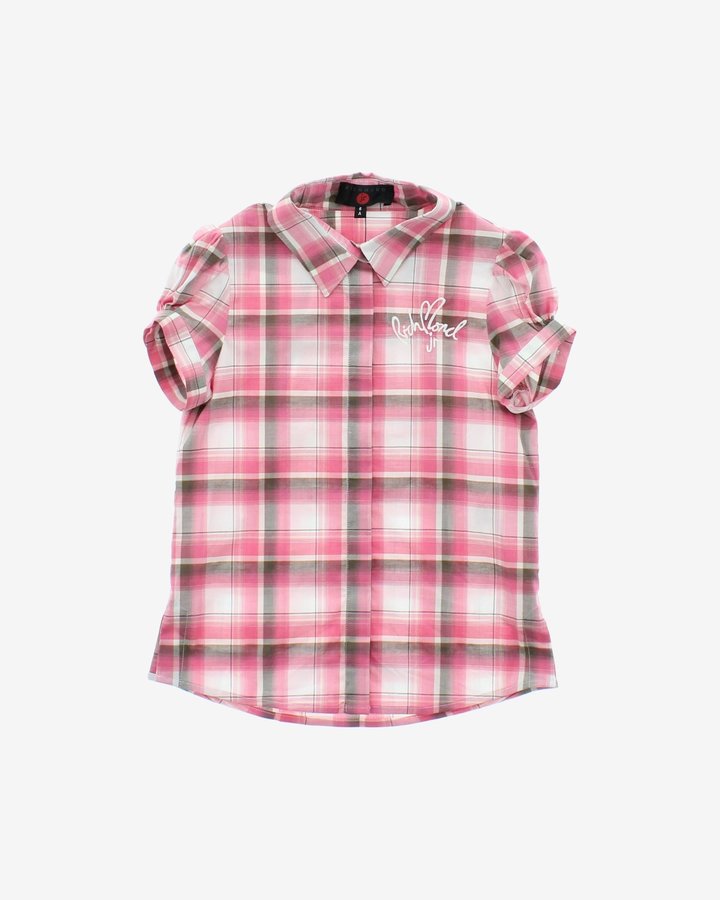Růžová dívčí košile s krátkým rukávem John Richmond - velikost 116