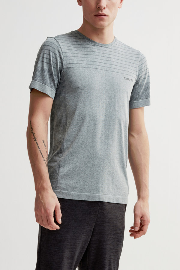 Šedé pánské tričko s krátkým rukávem Craft - velikost L