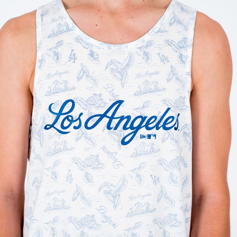 Bílé pánské tričko bez rukávů &amp;quot;Los Angeles Dodgers&amp;quot;, New Era - velikost XL