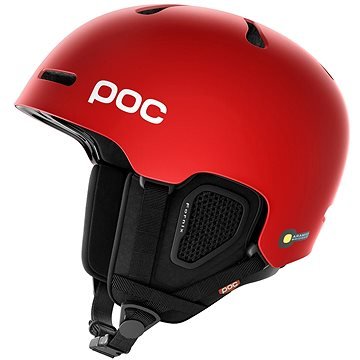 Červená lyžařská helma POC