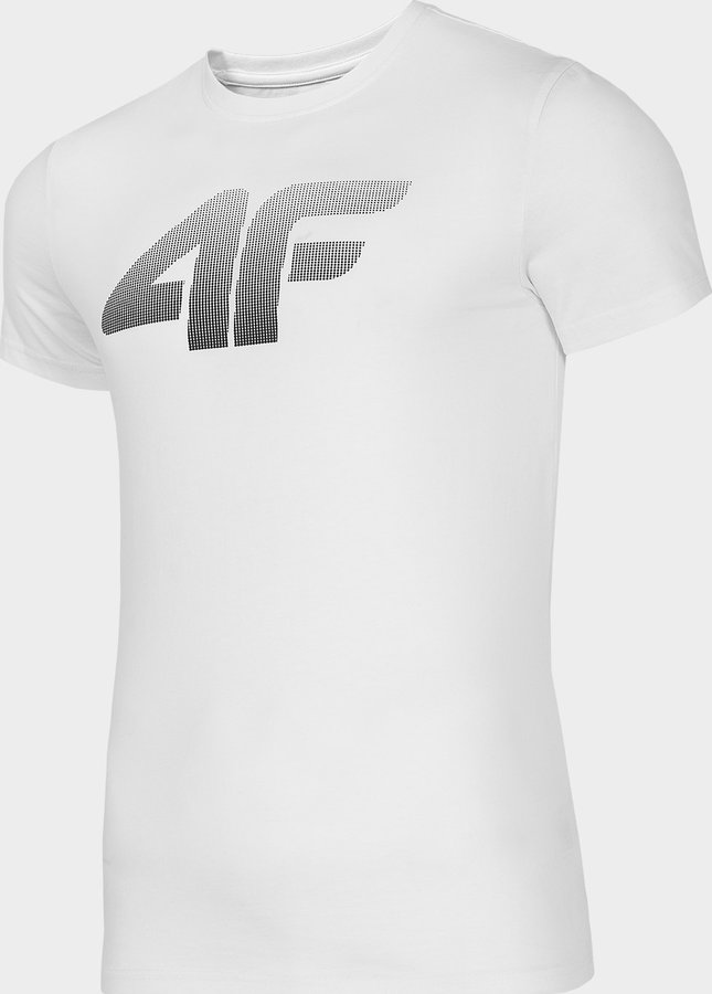 Bílé pánské tričko s krátkým rukávem 4F