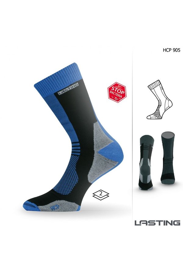 Modré hokejové ponožky HCP 905, Lasting - velikost 42-45 EU
