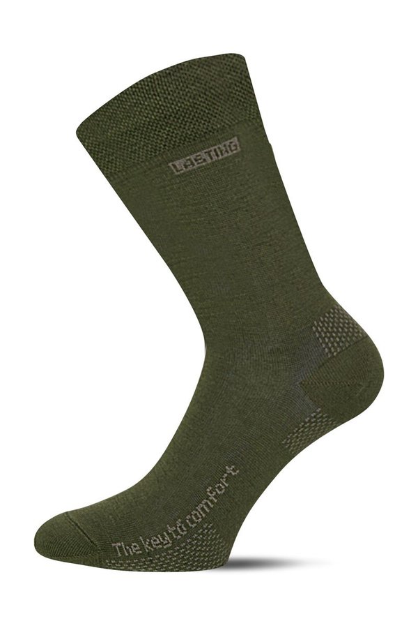 Zelené pánské trekové ponožky Lasting - velikost 34-37 EU